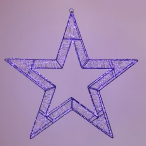 ΑΣΤΕΡΙ ΦΩΤΙΖΟΜΕΝΟ 50cm, 1200 LED, 31V ΜΕΤΑΣΧΗΜΑΤΙΣΤΗ, TIMER, ΜΑΥΡΟΣ ΜΕΤΑΛΛΙΚΟΣ ΣΚΕΛΕΤΟΣ, ΜΑΥΡΟ ΧΑΛΚΙΝΟ ΚΑΛΩΔΙΟ, ΜΩΒ LED, ΠΡΟΕΚΤΑΣΗ ΠΑΡΟΧΗΣ 5m, IP44 EUROLAMP - 600-22540