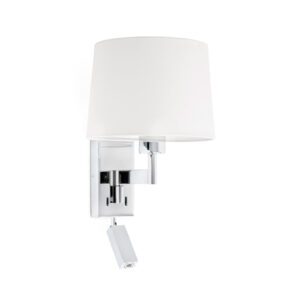 Faro Barcelona ARTIS CHROME Επιτοίχιο Φωτιστικό Με LED Αναγνώστη Λευκού 15W 3000K Χρώματος - 68493-01
