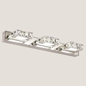 ΦΩΤΙΣΤΙΚΟ ΜΠΑΝΙΟΥ LED 9W 4000Κ ΤΕΤΡΑΓΩΝΟ 3Φ 460X50X116 ΝΙΚΕΛ EUROLAMP 144-80009
