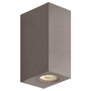 ΑΠΛΙΚΑ ΤΟΙΧΟΥ UP-DOWN ΤΕΤΡΑΓΩΝΗ GU10 IP54 ΓΡΑΦΙΤΗΣ EUROLAMP 145-82077