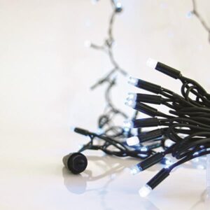 ΣΕΙΡΑ, 100 LED 5mm, 230V, ΕΠΕΚΤΑΣΗ ΕΩΣ 9, ΠΡΑΣΙΝΟ ΚΑΟΥΤΣΟΥΚ ΚΑΛΩΔΙΟ, 90 ΜΠΛΕ LED KAI 10 ΛΕΥΚΑ FLASH LED, ΠΡΟΕΚΤΑΣΗ ΠΑΡΟΧΗΣ 1,5cm, ANA 10cm, ΙΡ65 EUROLAMP - 600-11103