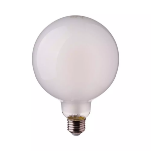 Λάμπα LED E27 G125 Filament 7W Ψυχρό λευκό 6400K Frost Cover V-TAC - 7190