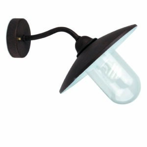WALLY-2 RUST WALL LAMP 1 X E27 FARO - 74261