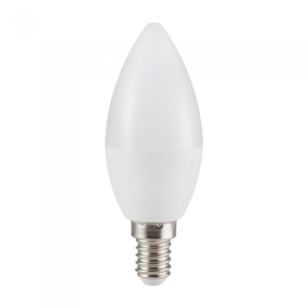 LED Λάμπα E14 Κεράκι 5.5W V-TAC CRI >95 200° 470lm Ψυχρό Λευκό 6400Κ 4000Κ – 7496
