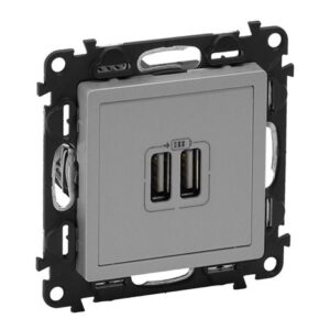 VALENA LIFE ΠΡ 2ΧUSB ΦΟΡΤ 1500MA ALUM LEGRAND - 753312