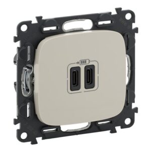 VALENA ALLURE ΠΡ 2ΧUSB ΦΟΡΤ ΤΥΠ C 3000MA IVORY LEGRAND - 755346