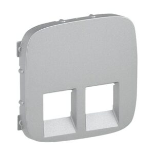 VALENA ALLURE ΠΛΑΚ 2ΧRJ11/RJ45 ALUM LEGRAND - 755427