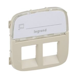VALENA ALLURE ΠΛΑΚ 2XRJ45 ΕΤΙΚ IVORY LEGRAND - 755486
