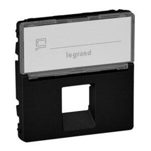 VALENA LIFE ΠΛΑΚ RJ11/RJ45 & ΕΤΙΚ BLACK - 756472