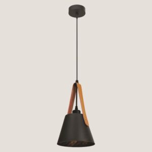 ΦΩΤΙΣΤΙΚΟ ΚΡΕΜΑΣΤΟ ΜΟΝΟΦΩΤΟ Ε27  ΜΑΥΡΟ EUROLAMP 144-28001