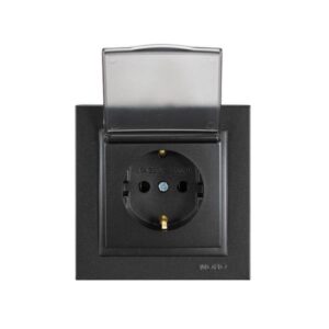 ΠΡΙΖΑ ΣΟΥΚΟ ΚΑΠΑΚΙ 16A ΜΑΥΡΟ EUROLAMP - 152-10333