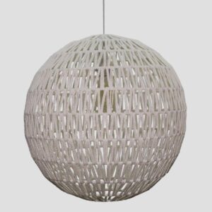 ΦΩΤΙΣΤΙΚΟ ΚΡΕΜΑΣΤΟ ΜΟΝΟΦΩΤΟ Ε27 MAX40W Φ50x50cm ΣΧΟΙΝΙ ΛΕΥΚΟ EUROLAMP 144-32003