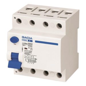 ΡΕΛΕ ΔΙΑΡΡΟΗΣ 4Χ63Α 6KA 30mA GACIA TYPE A EUROLAMP - 500-37513