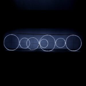 ΔΑΚΤΥΛΙΟΙ ΦΩΤΕΙΝΟΙ, LED, ΜΕ ΛΕΥΚΗ  ΦΩΤ/ΝΑ, 28m, 400x100cm EUROLAMP - 600-23039