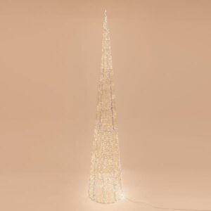 ΚΩΝΟΣ ΦΩΤΙΖΟΜΕΝΟΣ ΙΡΙΔΙΖΩΝ 210cm, 2400 LED, 31V ΜΕΤΑΣΧΗΜΑΤΙΣΤΗ, TIMER, ΑΣΗΜΙ ΧΑΛΚΙΝΟ ΚΑΛΩΔΙΟ, ΘΕΡΜΟ ΛΕΥΚΟ LED, ΠΡΟΕΚΤΑΣΗ ΠΑΡΟΧΗΣ 5m, IP44 EUROLAMP - 600-22485