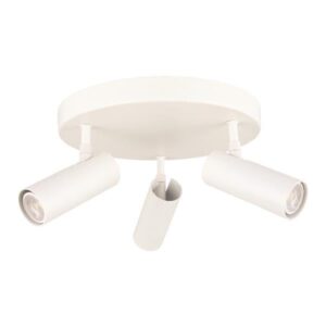 ΣΠΟΤ ΟΡΟΦΗΣ ΡΟΖΕΤΑ ΤΡΙΠΛΗ GU10 SLIM ΛΕΥΚΗ EUROLAMP 145-25004