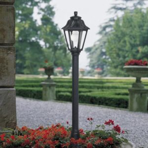 FUMAGALLI ΚΟΛΩΝΑΚΙ ΔΑΠΕΔΟΥ MIZAR ANNA ΜΑΥΡΟ ΕΞΑΓΩΝΟ 220x1100mm Ε27 EUROLAMP - 145-26004