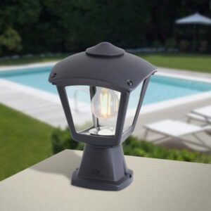 FUMAGALLI ΚΟΛΩΝΑΚΙ ΔΑΠΕΔΟΥ ΤΕΤΡΑΓΩΝΟ DISMA ROBY ΜΑΥΡΟ E27 EUROLAMP - 145-26073