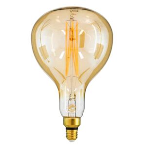 GloboStar® 99169 Λάμπα E27 ER180 Papayas LED LONG FILAMENT 12W 1060 lm 320° AC 85-265V Edison Retro με Μελί Γυαλί Ultra Θερμό Λευκό 2200 K Dimmable