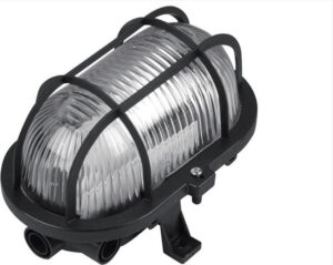 Φωτιστικό Τοίχου 1xE27 Χελώνα Κήπου Πλαστική 18x10x12cm Μαύρη με Πρισματικό Γυαλί IP44 ACA - AC.045PBB