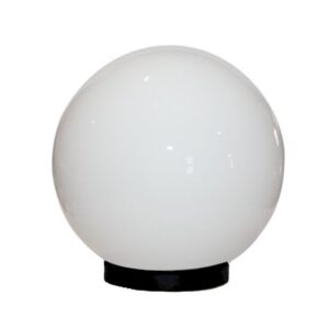 ACA Ακρυλική Μπάλα IP45 Με Γρίφα E27 Γαλακτερή Ø300 - AC.3532