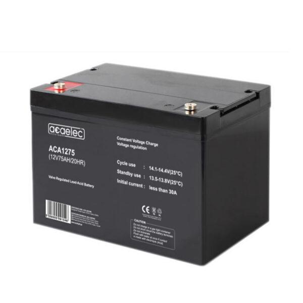 ΜΠΑΤΑΡΙΑ AGM VRLA 12V 75AH/20HR (M6 τερματικό) ACA - ACA1275
