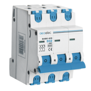 Αυτόματη Ασφάλεια 6kA 32A 400v τριπολική (3P) καμπύλη D ACA - DY02060466