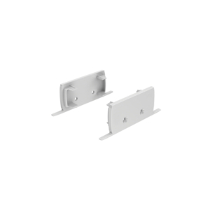 SET OF GREY PLASTIC END CAPS FOR P50N, 2 WITHOUT HOLE ACA - EP50N