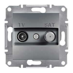 Schneider Asfora πρίζα TV-SAT τερματική 1dB Ατσάλι - EPH3400162
