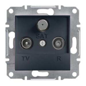 Schneider Asfora πρίζα TV-FM-SAT τερματική 1dB Ανθρακί - EPH3500171