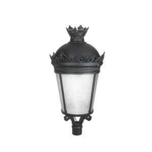 Φανάρι Κολώνας Φ60 Μαύρο Στρογγυλό IP54 E27 520×850mm –  ACA HI501201BMS