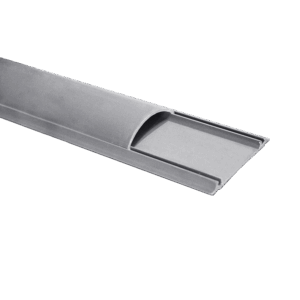 50Χ15mm Οβάλ Κανάλι Δαπέδου 2m Γκρι ACA 20τμχ - KA5015G