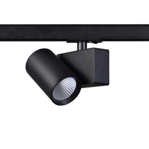 LED Φωτιστικό Ράγας 2 Καλωδίων Μαύρο 20W 4000K  38° 2100LM 230V AC Ra80 ACA - LISOR2040B2