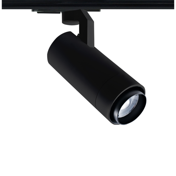 Φωτιστικό Ράγας LED Zoomable Μαύρο  15W 4000K 2 Καλωδίων  20-50° 1500lm  ACA - MEL1540B2