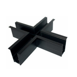 Σύνδεσμος ''+'' για Μαγνητική Ράγα Χωνευτή με Αυτάκια 48V Μαύρη ACA – MRCROSSB