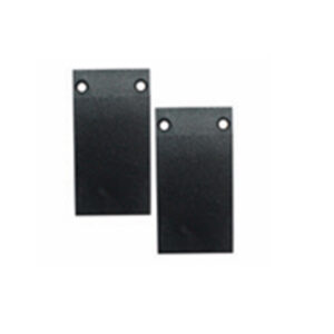 Σετ πλαστικές τάπες Μαύρες 2τμχ με Βίδες για Μαγνητική Ράγα Οροφής/Χωνευτή με Αυτάκια ACA - MSRECB