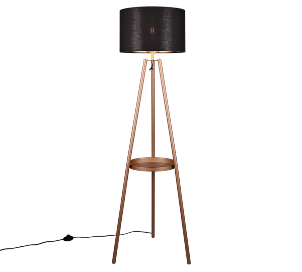 Φωτιστικό Δαπέδου Trio Lighting 1xE27 Καφέ Χρώματος - R41561065