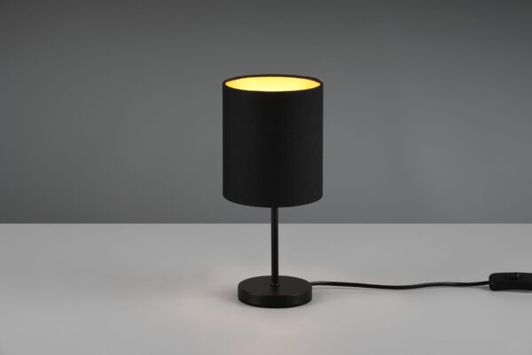 Επιτραπέζιο Φωτιστικό Reality JERRY  1x E14 Schwarz-Gold Μεταλλικό   - R50491080