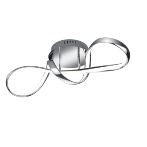Φωτιστικό Οροφής Reality PERUGIA  LED, 28W · 3400lm, 4000K Χρώμιο Μεταλλικό, Step dimmable - R67091106