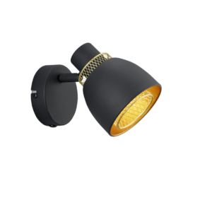 Επιτοίχιο Φωτιστικό Trio Lighting 1xE14 Μαύρου Χρώματος - R80811032