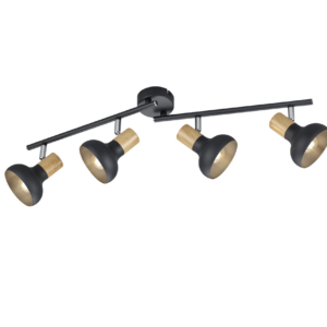 Φωτιστικό Οροφής Trio Lighting 4xE14 Μαύρου Χρώματος - R81524032