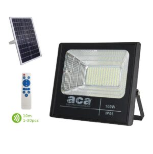 LED Ηλιακός Προβολέας 25W ACA 120° Αδιάβροχος IP66 6000K - SV2560