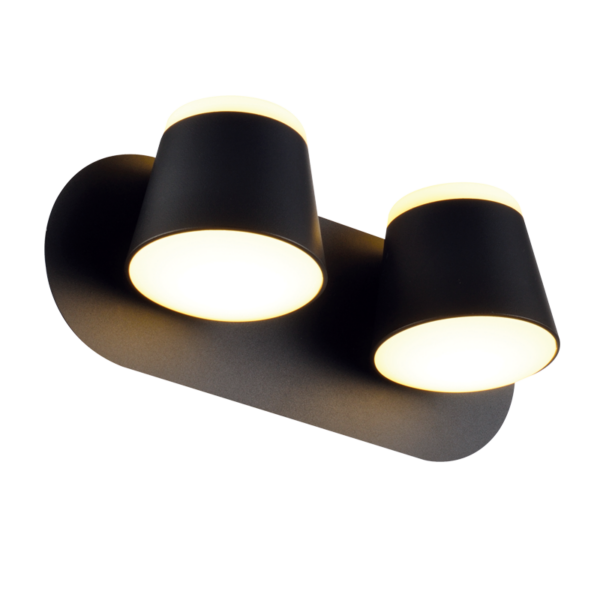 ΕΠΙΤΟΙΧΟ ΦΩΤΙΣΤΙΚΟ LED 16W 3000K 1280LM ΜΑΥΡΟ ΜΕΤ/ΚΟ 27X12X11CM LUCIDO ACA - V83LEDW27BK