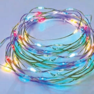 200 LED ΛΑΜΠΑΚIA ΣΕΙΡΑ RGBY ΑΣΗΜΙ ΚΑΛΩΔ ΧΑΛΚΟΥ ΑΝΤΑΠΤΟΡ(3VDC) & 8 ΠΡΟΓΡΑΜ IP44  20m+3m 6W ACA - X01200312
