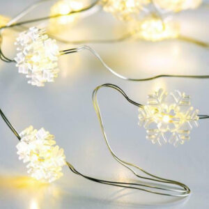 SNOWFLAKE Σχέδιο 20LED ΛΑΜΠΑΚΙΑ ΣΕΙΡΑ ΘΕΡΜΟ ΛΕΥΚΟ ΑΣΗΜΙ ΚΑΛΩΔ ΧΑΛΚΟΥ&ΜΠΑΤΑΡ 2xAA IP20 2m+10cm 1.2 ACA - X01201114