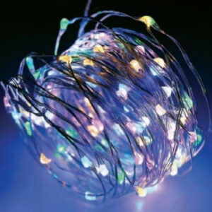 300 LED ΛΑΜΠΑΚ ΣΕΙΡΑ RGBY ΑΣΗΜΙ ΚΑΛΩΔ ΧΑΛΚΟΥ ΑΝΤΑΠΤΟΡ(3VDC) & 8 ΠΡΟΓΡΑΜ IP44  30m+3m 7.2W ACA - X01300312