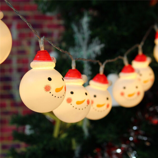 PLASTIC SNOWMAN, 10 LED ΛΑΜΠΑΚΙΑ ΣΕΙΡΑ ΜΠΑΤΑΡΙΕΣ (2xAA), WW, IP20, 135+30cm, ΔΙΑΦ. ΚΑΛ. ΤΡΟΦ. ACA - X04101104