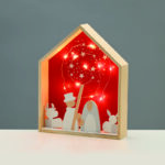 WOODEN HOUSE  10 LED ΛΑΜΠ ΚΑΛΩΔΙΟ ΧΑΛΚΟΥ ΘΕΡΜΟ ΣΤΑΘΕΡΟ ΜΠΑΤ (2ΧΑΑA) 20*4,5*25cm IP20 ACA - X0511126