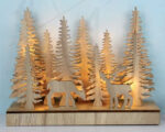 PLYWOOD CHRISTMAS TREE 2 22 LED WW Λ/ΚΙΑ ΜΠ/ΡΙΕΣ (2AA) IP20 30X8X23CM ACA - X05221105