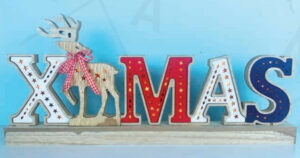 WOODEN X-MAS 2 26 MINI LED WW Λ/ΚΙΑ ΜΠ/ΡΙΕΣ (3AA) IP20 45X3.5X20CM ACA - X05261113